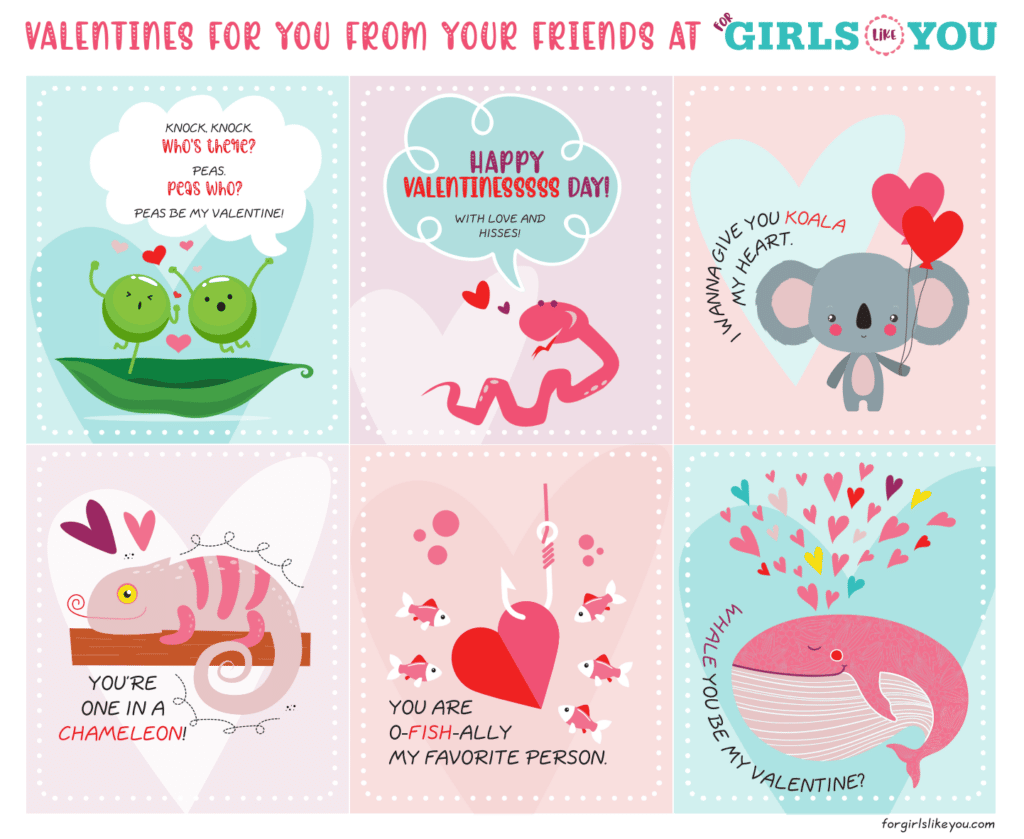 free download - valentine's day cards - for girls like you